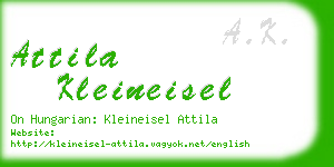 attila kleineisel business card